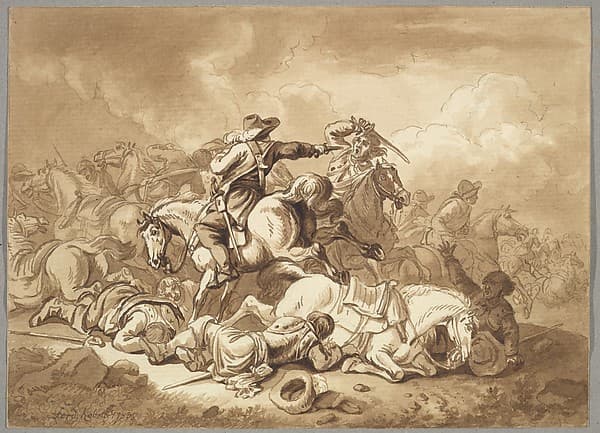 A Battle Scene, by Ferdinand Kobell