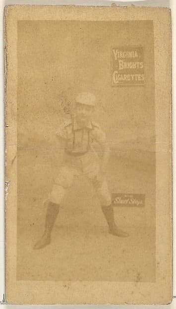 Shortstop, from the Girl Baseball Players series (N48, Type 2) for Virginia Brights Cigarettes, by Allen & Ginter