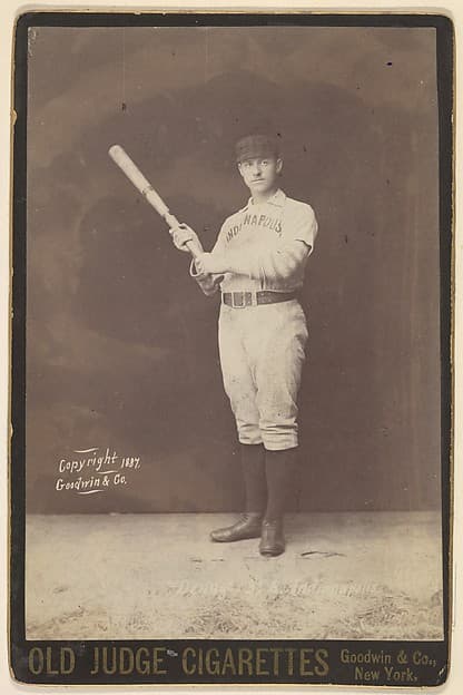 Jerry Denny, 3rd Base, Indianapolis, from the series Old Judge Cigarettes, by Goodwin & Company