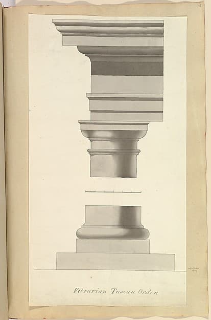 Vitruvian Tuscan Order, by Alfred Henry Forrester [Alfred Crowquill]