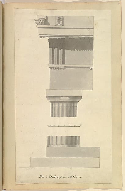 Doric Order from Athens, by Alfred Henry Forrester [Alfred Crowquill]
