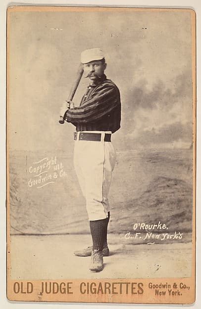 O'Rourke, Center Field, New York, from the series Old Judge Cigarettes, by Goodwin & Company
