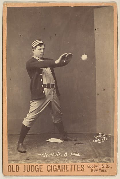 Clements, Catcher, Philadelphia, from the series Old Judge Cigarettes, by Goodwin & Company