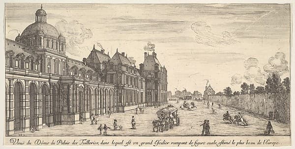 View of the dome of the Palace of the Tuilleries, from "Various views of remarkable places in Italy and France" (Diverses vues d'endroits remarquables d'Italie et de France), by Stefano della Bella