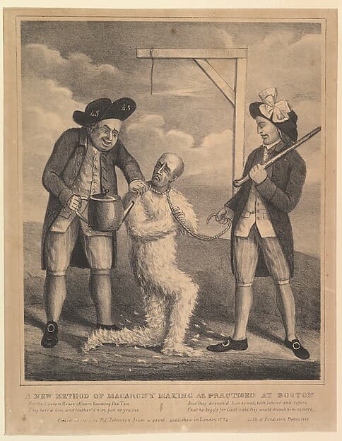 A New Method of Macarony Making, as Practised at Boston, by David Claypoole Johnston