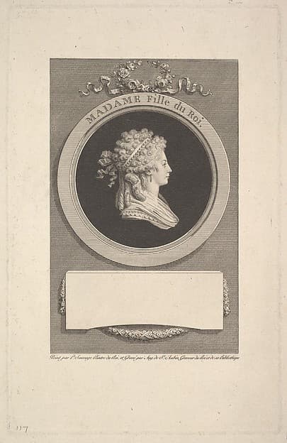 Portrait of Son Altesse Royale Madame, Duchesse d'Angoulême, Daughter of Louis XVI and Marie Antoinette, by Augustin de Saint-Aubin