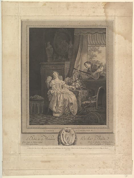 L'Amour a L'Espagnole, by Augustin de Saint-Aubin