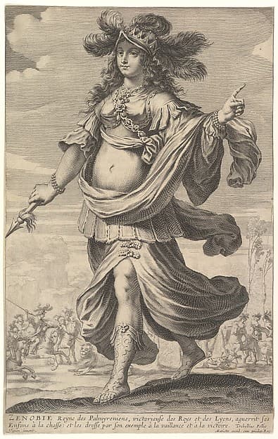 Zenobia, from Pierre Le Moyne's "La Gallerie des femmes fortes", by Abraham Bosse