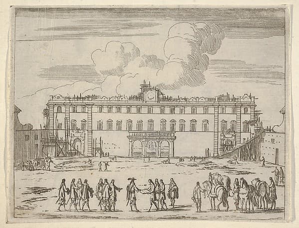Francesco I d'Este Builds the Palazzo di Sassuolo, from "L'Idea di un Principe ed Eroe Cristiano in Francesco I d'Este, di Modena e Reggio Duca VIII [...]", by Bartolomeo Fenice (Fénis)