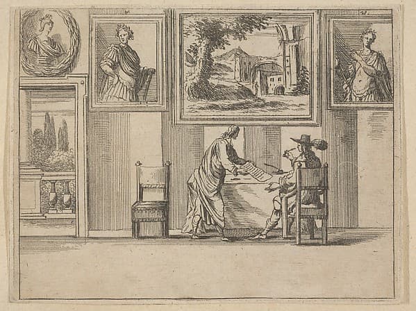 Francesco I d'Este Sentencing the Guilty with Great Difficulty, from "L'Idea di un Principe ed Eroe Cristiano in Francesco I d'Este, di Modena e Reggio Duca VIII [...]", by Bartolomeo Fenice (Fénis)