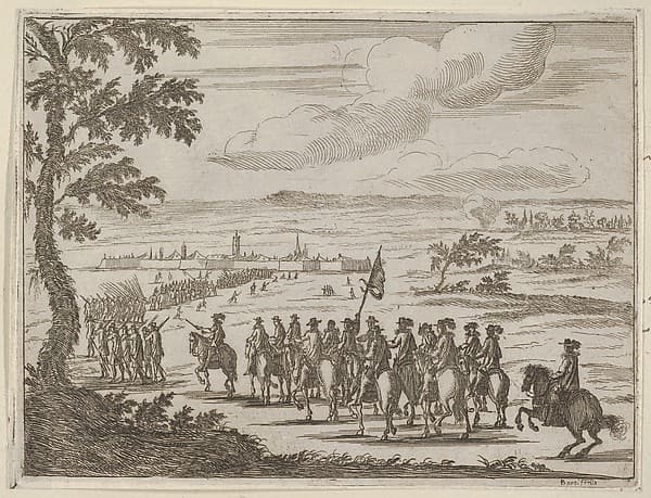 Francesco I d'Este Secures the Fort and the Land to Protect from the German Troops, from "L'Idea di un Principe ed Eroe Cristiano in Francesco I d'Este, di Modena e Reggio Duca VIII [...]", by Bartolomeo Fenice (Fénis)