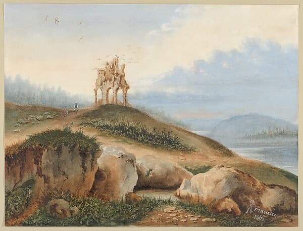 Landscape with a Fantastic Castle, by George Sand