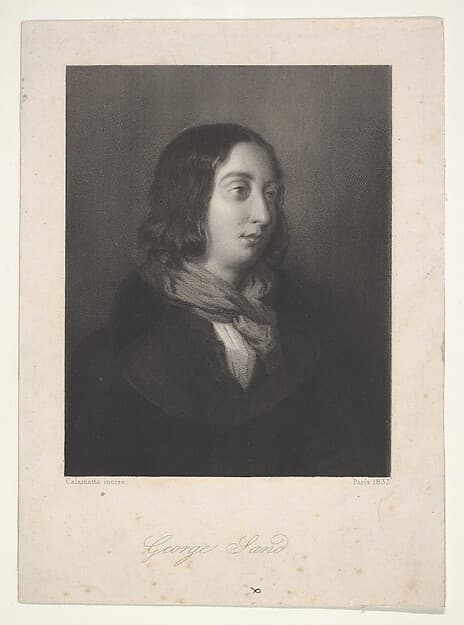 Portrait of George Sand, by Luigi Calamatta