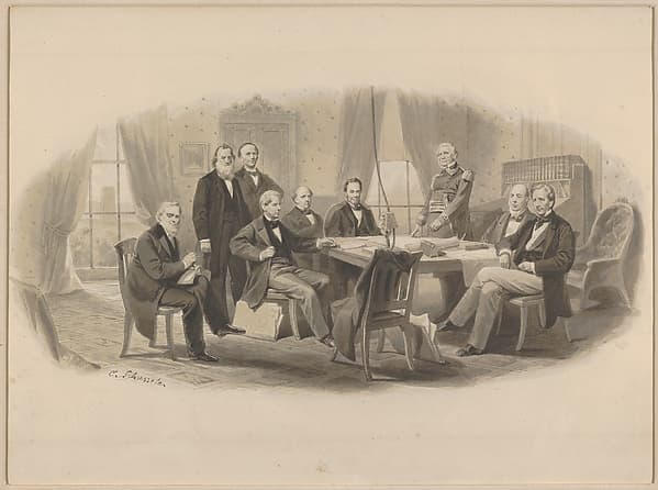 President Lincoln and His Cabinet, by Christian Schussele