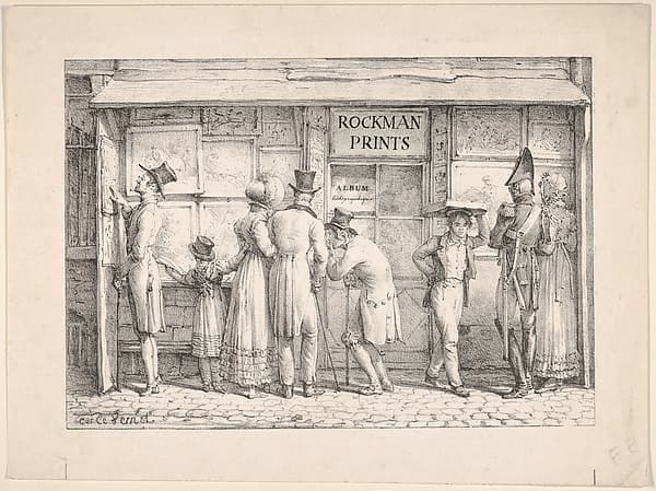 François Delpech's Print Shop, by Carle (Antoine Charles Horace) Vernet