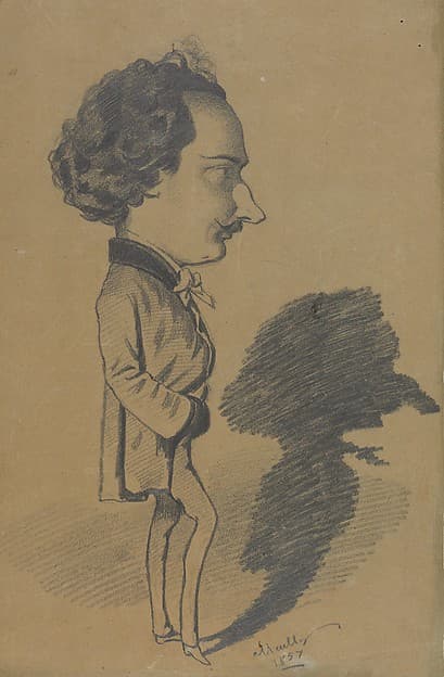 Caricature of a Standing Man, by Hippolyte Mailly