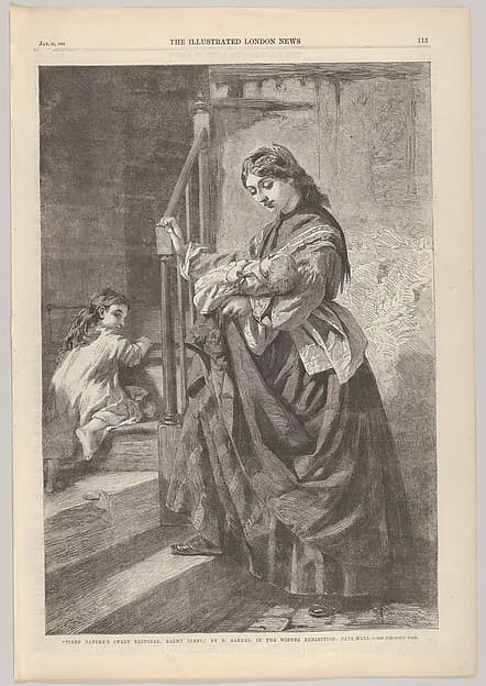 Tired Nature's Sweet Restorer, Balmy Sleep, from "Illustrated London News", by William Luson Thomas