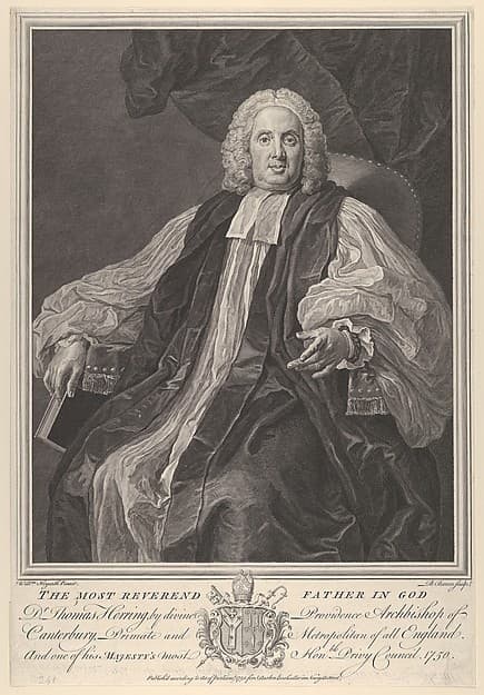 The Most Reverend Thomas Herring, Archbishop of Canterbury, by Bernard Baron