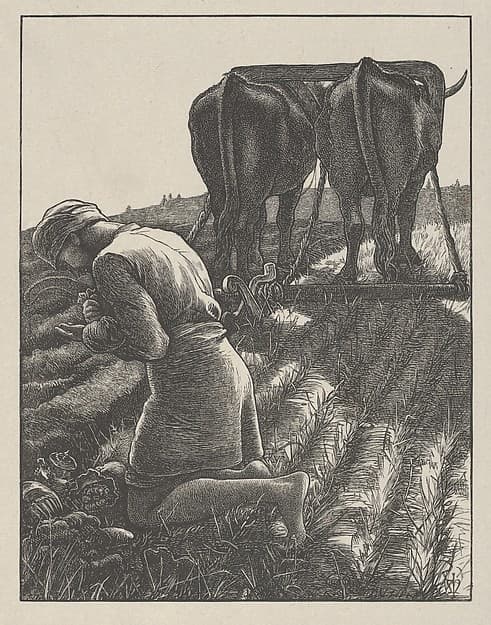 The Hidden Treasure (The Parables of Our Lord and Saviour Jesus Christ), by Sir John Everett Millais
