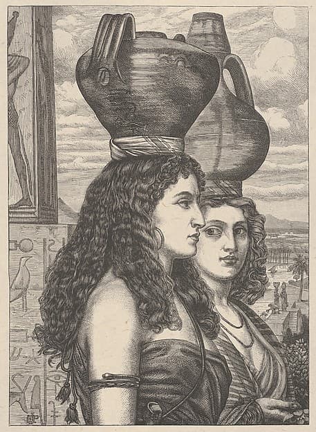 The Israelites in Egypt–Water Carriers, from "Dalziels' Bible Gallery", by Sir Edward John Poynter