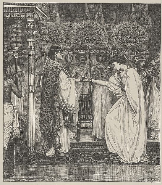Pharoah Honors Joseph, from "Dalziels' Bible Gallery", by Sir Edward John Poynter