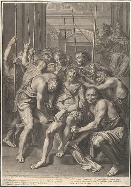 Christ Crowned with Thornes, from The Passion of Christ, plate 14, by Grégoire Huret