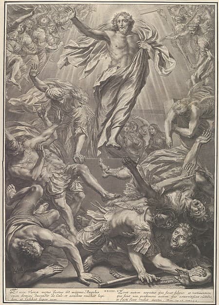 The Resurrection, from The Passion of Christ, plate 24, by Grégoire Huret