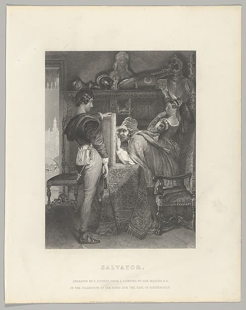 Salvator, from "The Art Union" (later "The Art Journal"), opposite p. 252, by Ferdinand Joubert