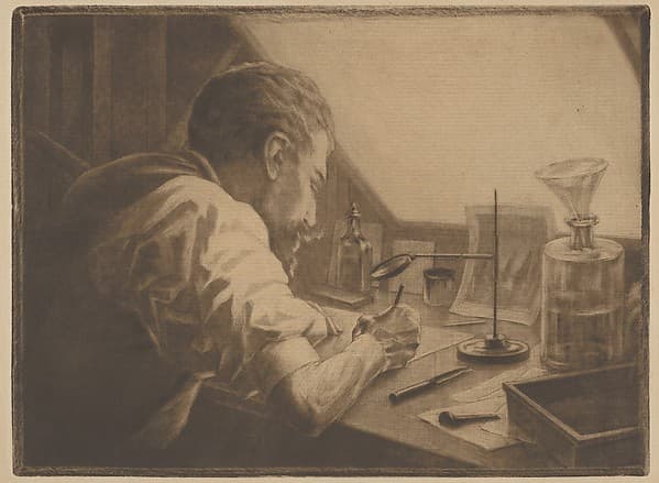 Self-Portrait, by Henri Charles Guérard