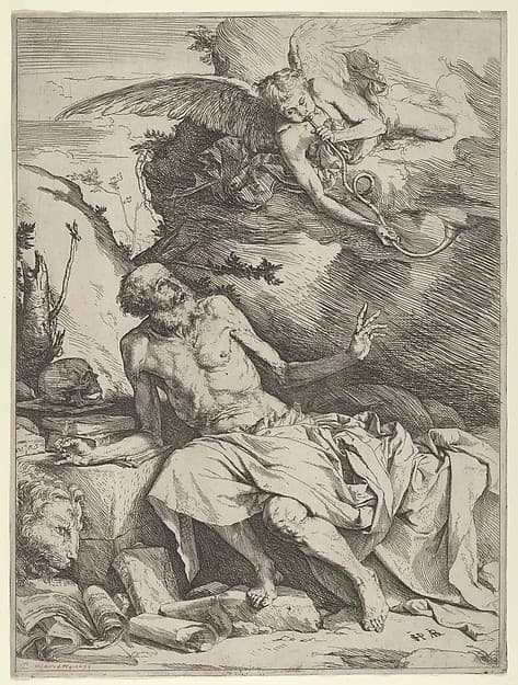 Saint Jerome Hearing the Trumpet of the Last Judgment, by Jusepe de Ribera (called Lo Spagnoletto)