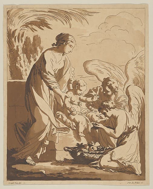 Adoration of the Angels (L’Adoration des anges), by Jean-Baptiste Le Prince
