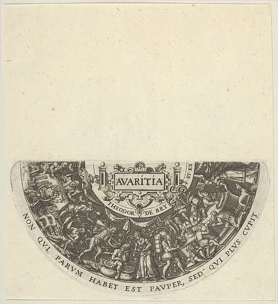 Avaritia, by Theodor de Bry