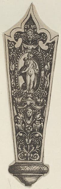 Copy of a Design for a Knife Handle with the Death of Lucretia, by Theodor de Bry