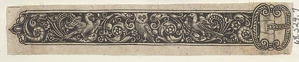 Reverse Copy of a Design for a Buckle with an Owl, by Theodor de Bry
