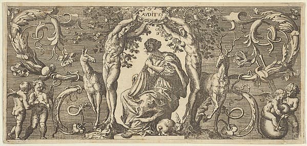Hearing (Auditus), from "Quinque Sensuum", by Franz Cleyn