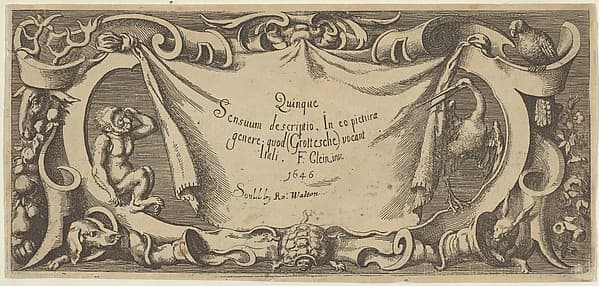 Title Plate, from "Quinque Sensuum", by Franz Cleyn
