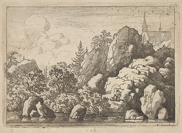 The Church on the Hill, by Allart van Everdingen