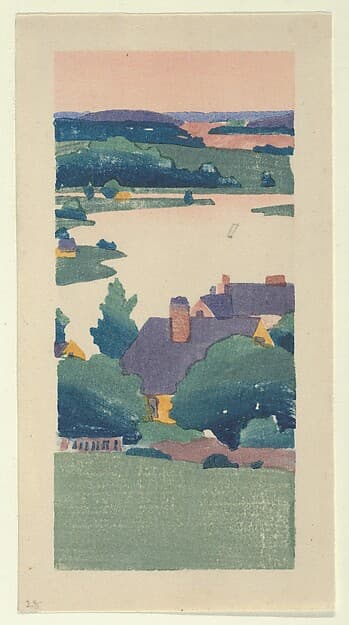 View of Ipswich, or A Bend in the River, by Arthur Wesley Dow