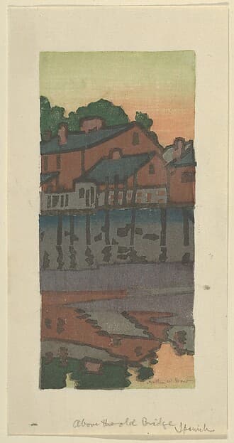 Above the Old Bridge, Ipswich, or Little Venice, by Arthur Wesley Dow