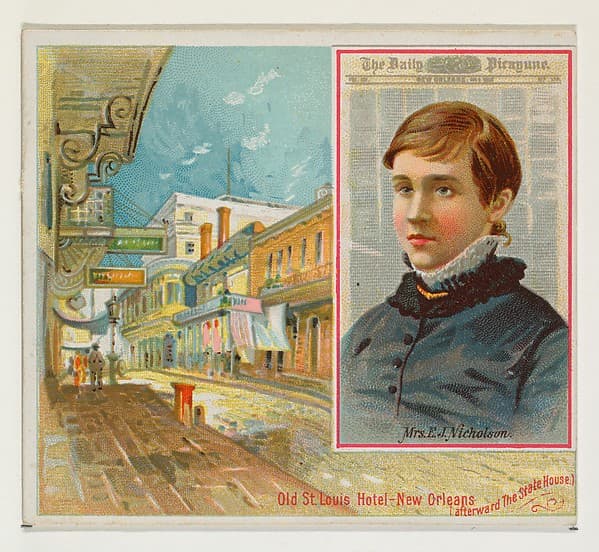 Mrs. E. J. Nicholson, The New Orleans Daily Picayune, from the American Editors series (N35) for Allen & Ginter Cigarettes, by Allen & Ginter