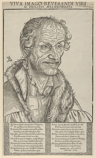 Philip Melanchthon, Bust to the Right, by Lucas Cranach the Younger