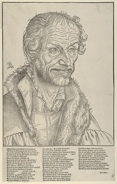 Philip Melanchthon, Bust to the Right, by Lucas Cranach the Younger