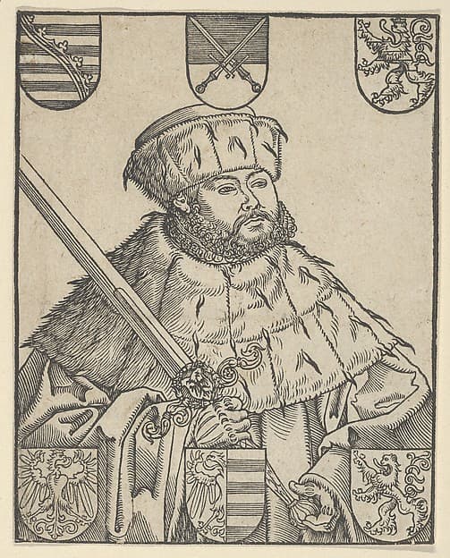 Copy of John Frederic the Magnanimous, in Electoral Robes, by Lucas Cranach the Younger and Workshop