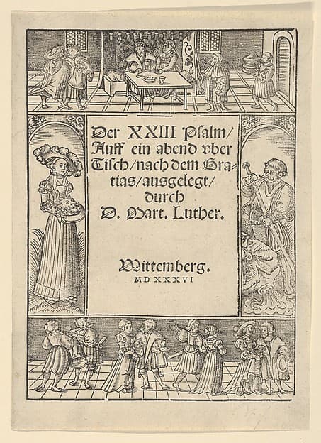 Title-Border with the Story of Salome and St. John the Baptist, by Lucas Cranach the Elder and Workshop