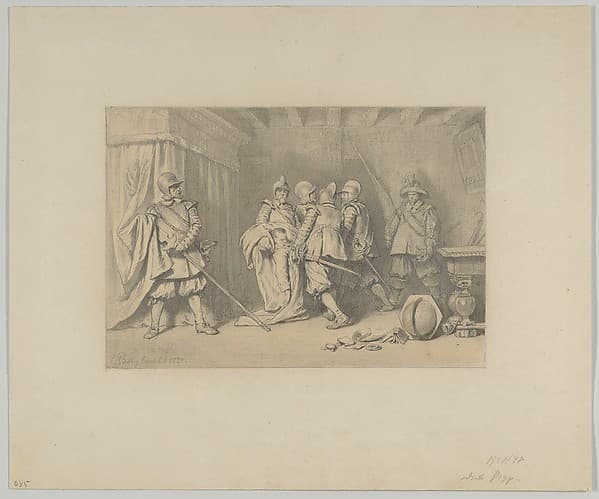 The Dead Wallenstein Being Carried Away by Soldiers, by Karl Theodor von Piloty