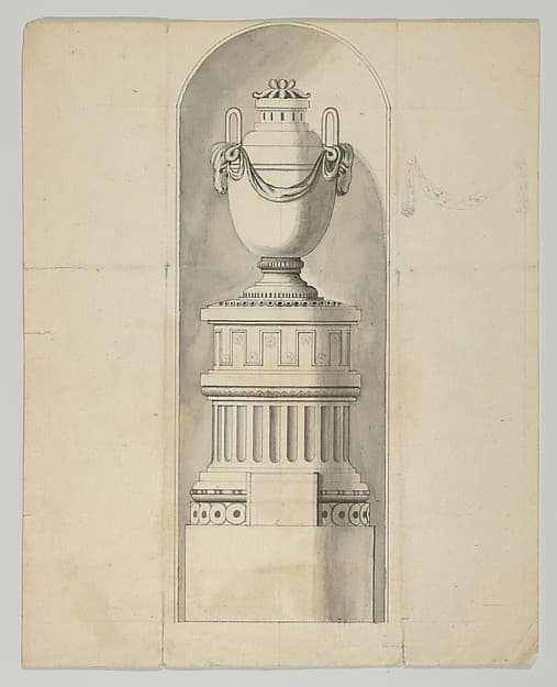 Design for a niche, by Anonymous, German, 19th century