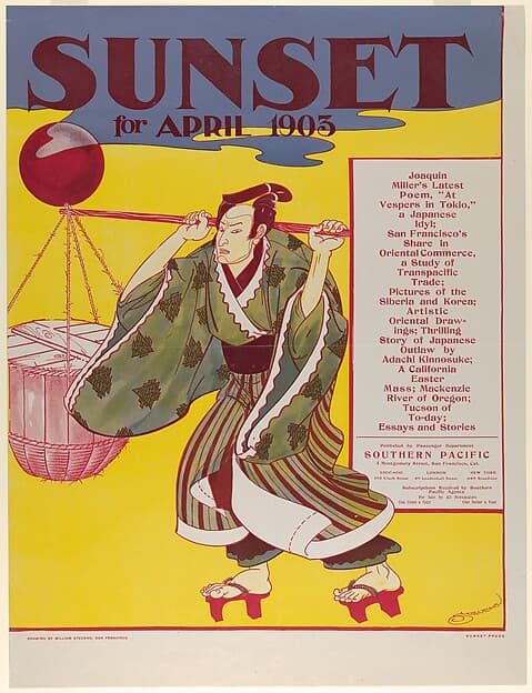 Sunset Magazine, April, by William Stevens