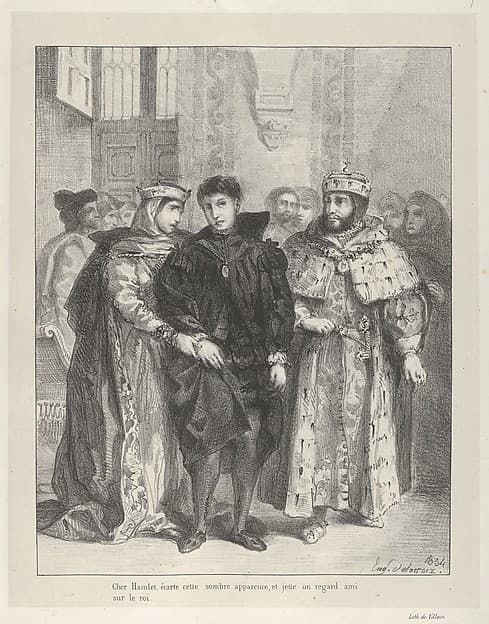 The Queen Tries to Console Hamlet, by Eugène Delacroix