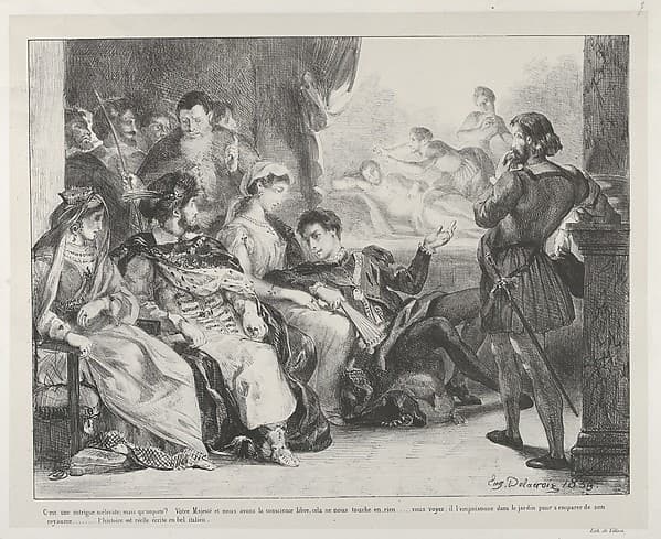 The Play-Within-A-Play, by Eugène Delacroix