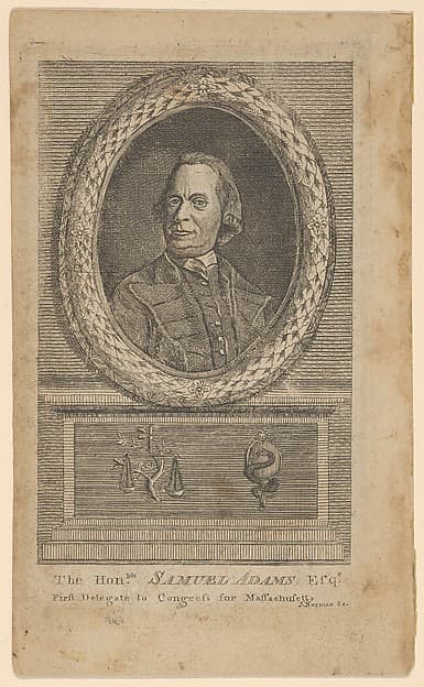 The Honorable Samuel Adams, Esq., First Delegate to Congress from Massachusetts, by John Norman